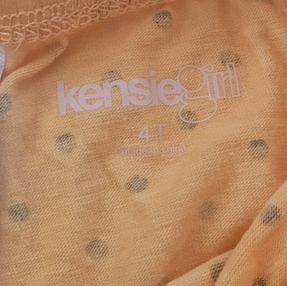 Kensie Girl black pumpkin sweater and orange & black polka dot pants size 4T‎